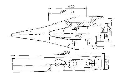 Зуб ковша ЭКГ-8и ЭКГ-10 3505.29.00.005